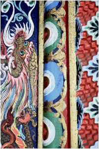 Detail at Bhutia Busty Gompa (Monastery)