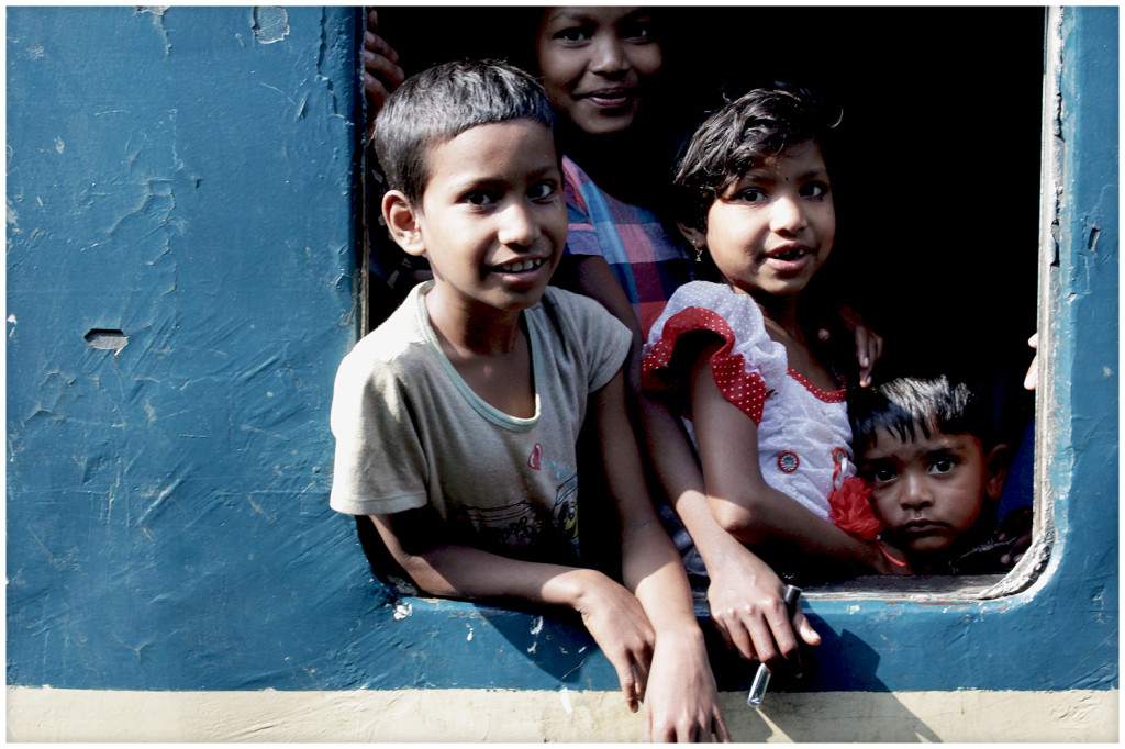 Kids on the train