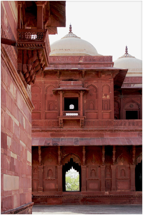 On the courtyard