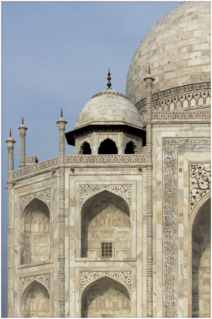 Close-up of the Taj Mahal