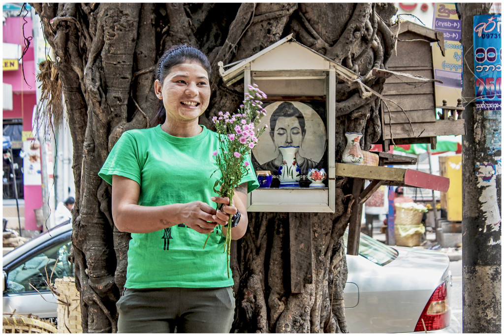 Woman in Yangon