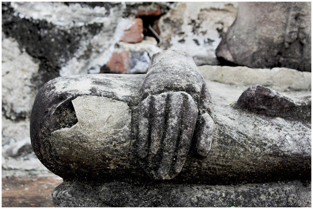 Ayutthaya Buddha detail